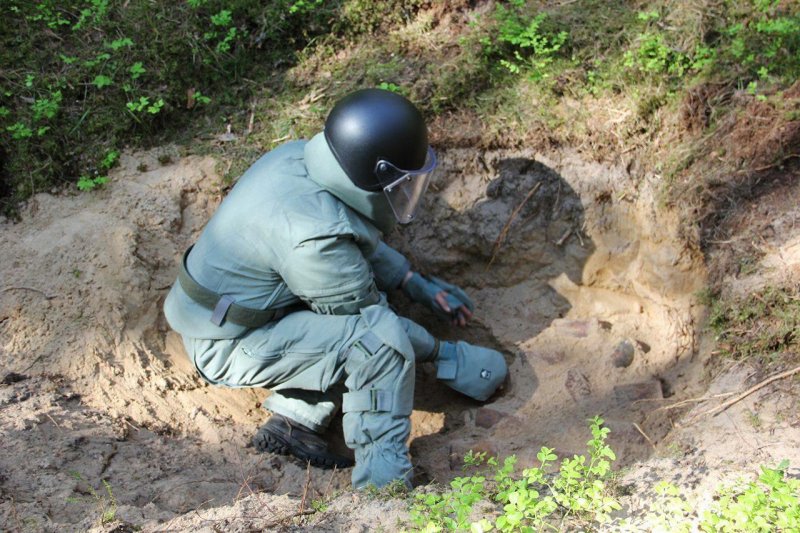В Солнечногорске рядом с деревней нашли три мины времен ВОВ