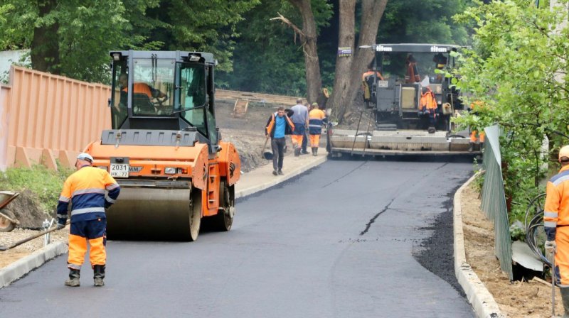 Работы по восстановлению дорог и территорий в Рузе находятся на завершающей стадии