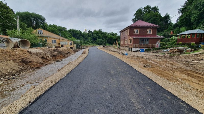 Работы по восстановлению дорог и территорий в Рузе находятся на завершающей стадии