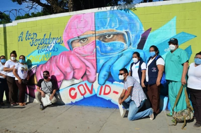 Художники из Гватемалы повторили работу граффитистов из Красногорска