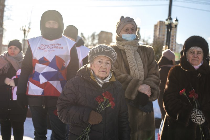 Память воинов-интернационалистов из Пушкинского округа почтили у мемориала «Скорбящая мать» в ходе торжественного митинга