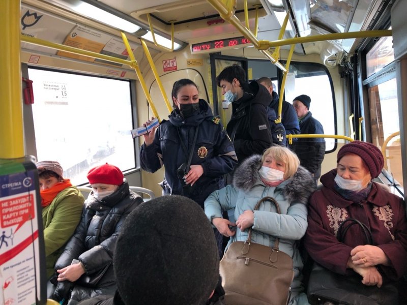 Рейд администиративно-пассажирской инспекции прошел по автобусам Пушкинского округа 18 марта