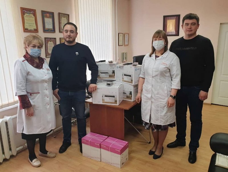 Новая оргтехника и материалы первой необходимости поступили в пушкинскую больницу