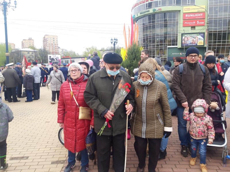 В Пушкино прошла памятная акция в честь 76-й годовщины Великой Победы над фашистской Германией