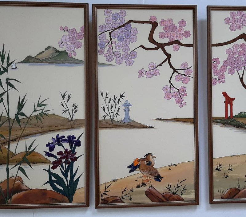 Выставка работ в стиле японской живописи открылась в Ивантеевке