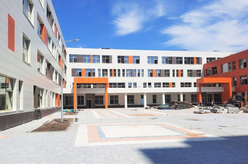 Строительство школы на 1100 мест в Подольске близко к завершению
