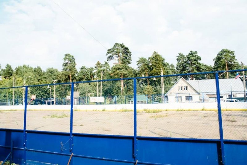 На спортплощадках Пушкино заменят покрытие
