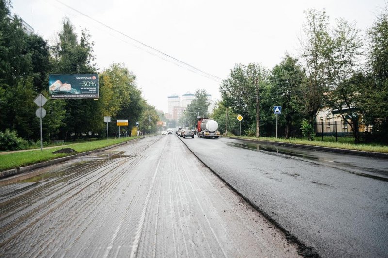 В Пушкинском округе идет ремонт Ярославского шоссе