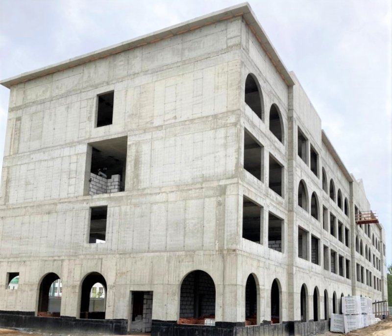 В Долгопрудном строители приступили к возведению третьего этажа кампуса для учащихся «Физтех-лицея»