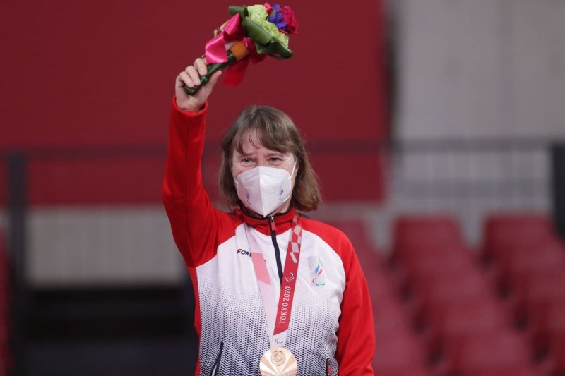 Подмосковная теннисистка Раиса Чебаника выиграла две медали Паралимпиады в Токио