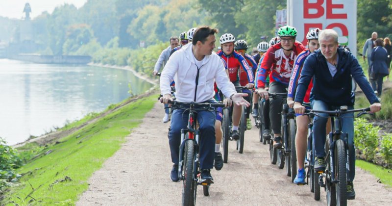 В Подмосковье открыли первый участок велодорожки между Москвой и Санкт-Петербургом