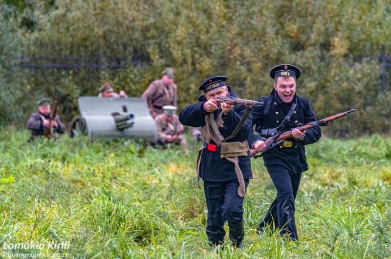 В Пушкинском округе провели реконструкцию сражения времён гражданской войны