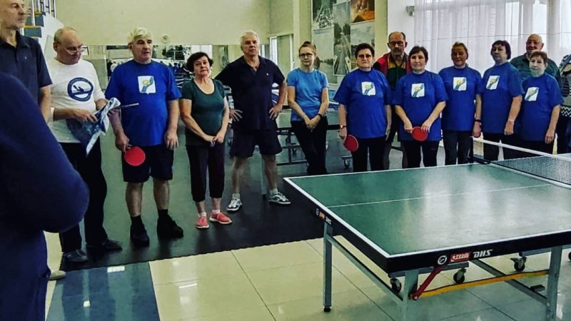 Соревнования по настольному теннису для старшего поколения жителей провели в Пушкино