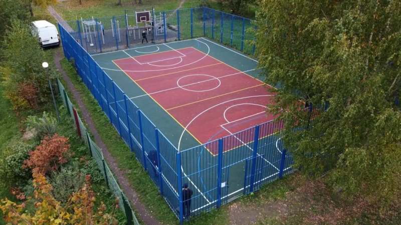 Три спортивные площадки отремонтировали в Ивантеевке