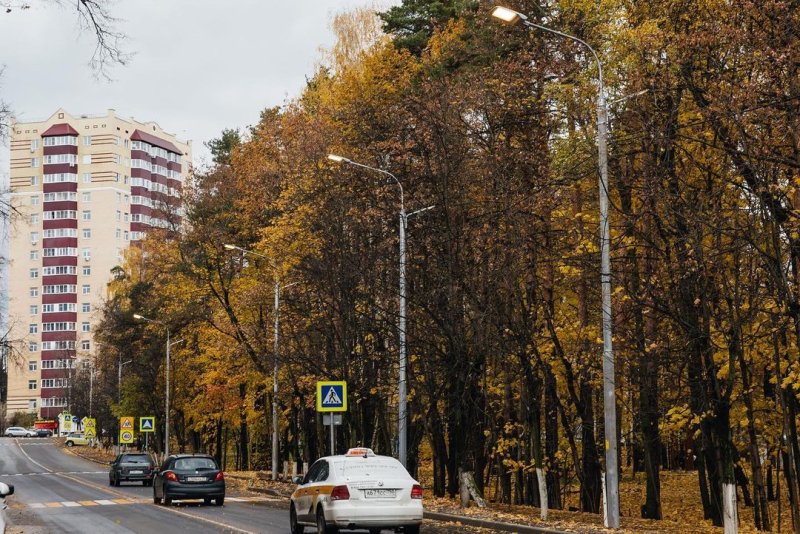 Более шести километров новых линий освещения появилось в Пушкинском округе