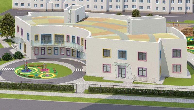 Детский сад необычной формы построят в Мытищах в 2022 году