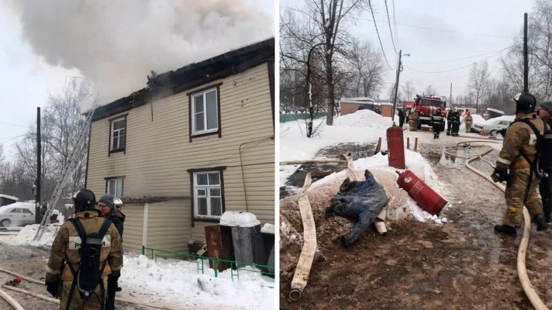 Три человека стали жертвами пожара в Красногорске