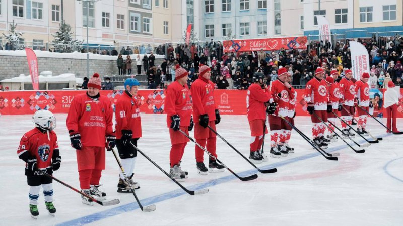 Третий матч серии игр «Легенд хоккея» с жителями Подмосковья завершился ничьей