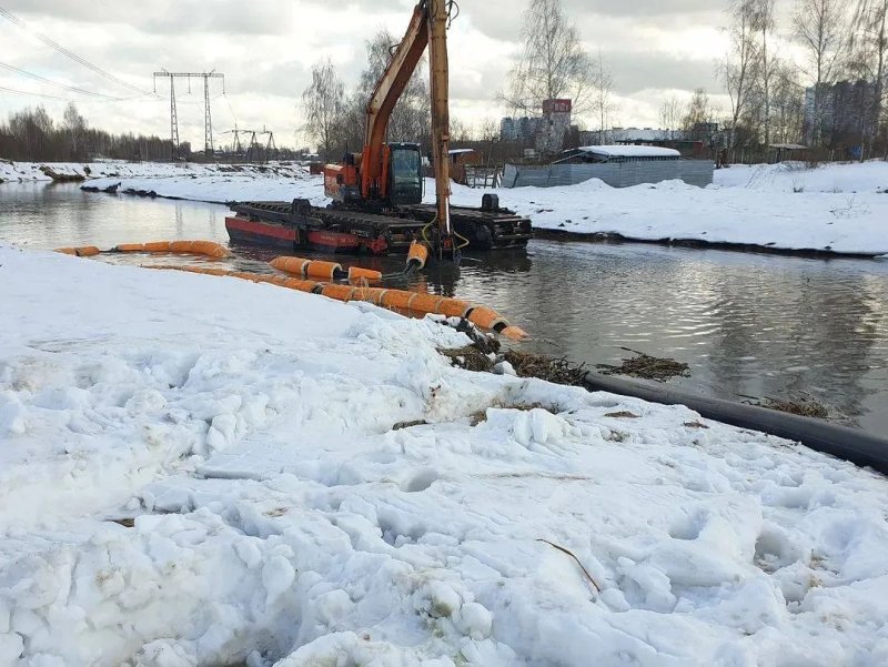 Расчистка реки Клязьма началась в Пушкино