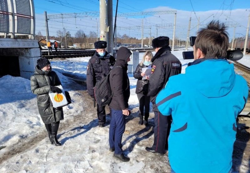 Жителям Пушкино напомнили о безопасности на железной дороге