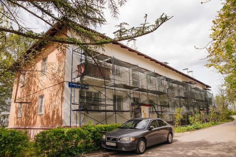В Пушкинском округе ведутся работы по капитальному ремонту многоквартирных домов