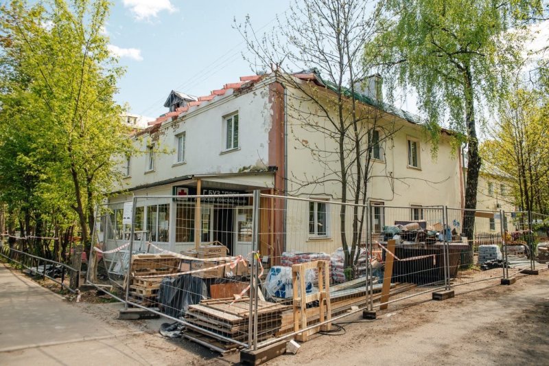В Пушкино продолжается капитальный ремонт здания женской консультации