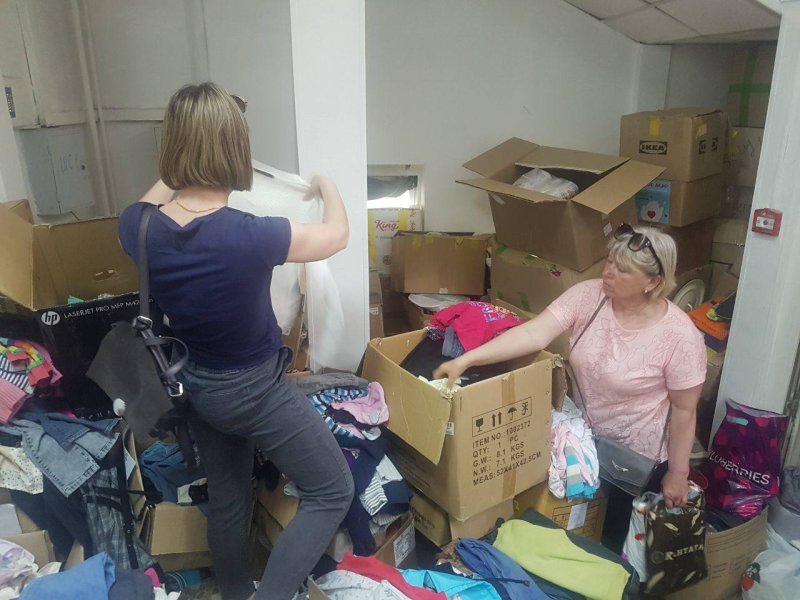 Жители Пушкинского округа помогают беженцам