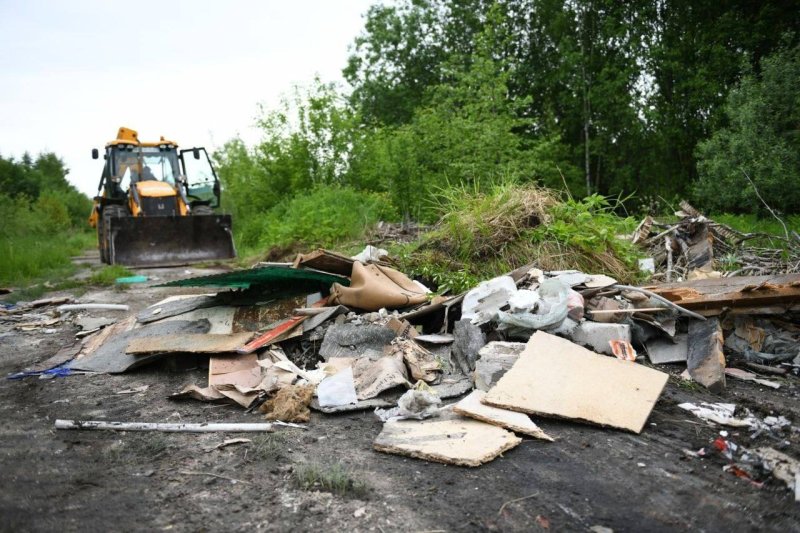 Несанкционированная свалка ликвидирована в Дмитровском округе