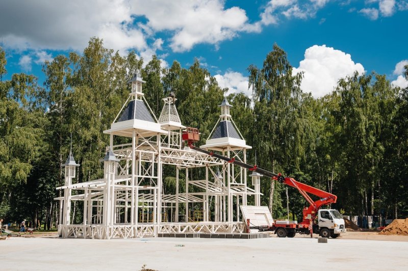 Реконструкция парка в Пушкино выполнена на 65%
