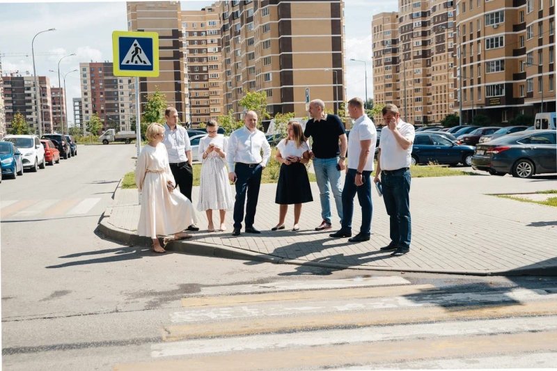 В Пушкино проверили пешеходные переходы вблизи образовательных учреждений