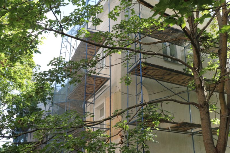 В 52 многоквартирных домах Пушкинского округа отремонтируют фасады