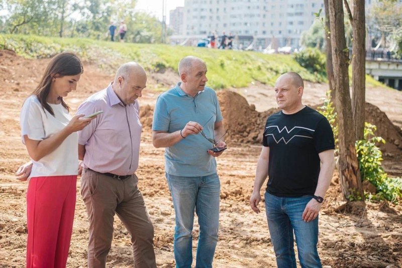 В Пушкино завершается реконструкция Центрального городского парка