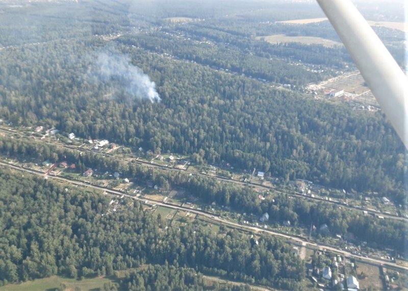Оперсводка по лесным пожарам в Московской области за прошедшие сутки