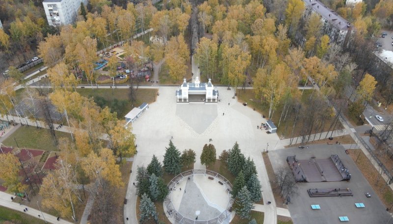 Центральный парк города Пушкино вошел в число лучших в Подмосковье