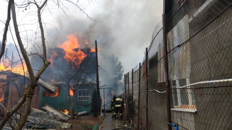 В жилом частном доме в Пушкинском округе произошел пожар