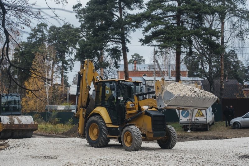 В Пушкино на Белинской улице продолжается капитальный ремонт дорожного покрытия