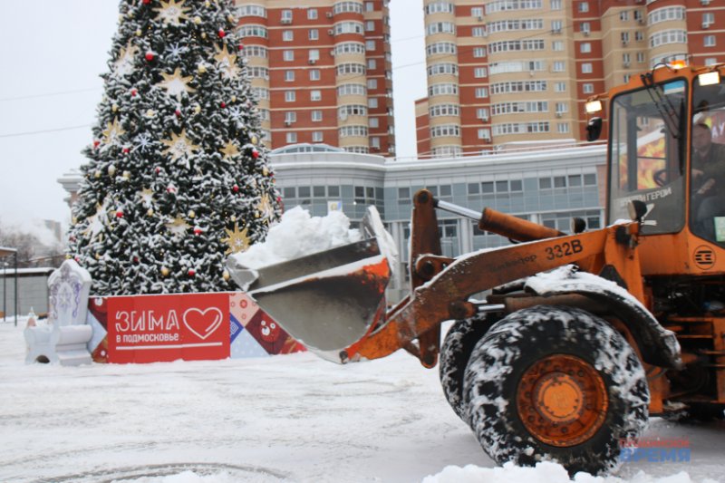 За воскресенье в Ивантеевке собрали и вывезли рекордное количество снега