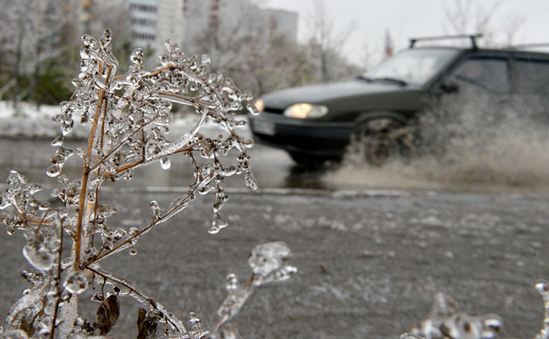 Ледяной дождь создал «катки» на улицах Городского округа Пушкинский