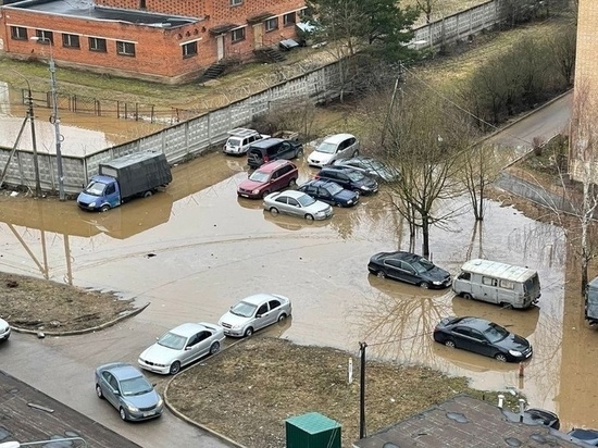 Из-за прорыва дамбы в Звенигороде затопило ЖК "Ракитня": видео
