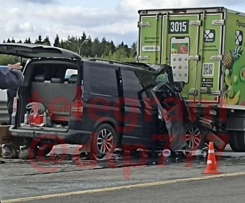 На Симферопольском шоссе в Чехове произошла авария с участием пяти авто