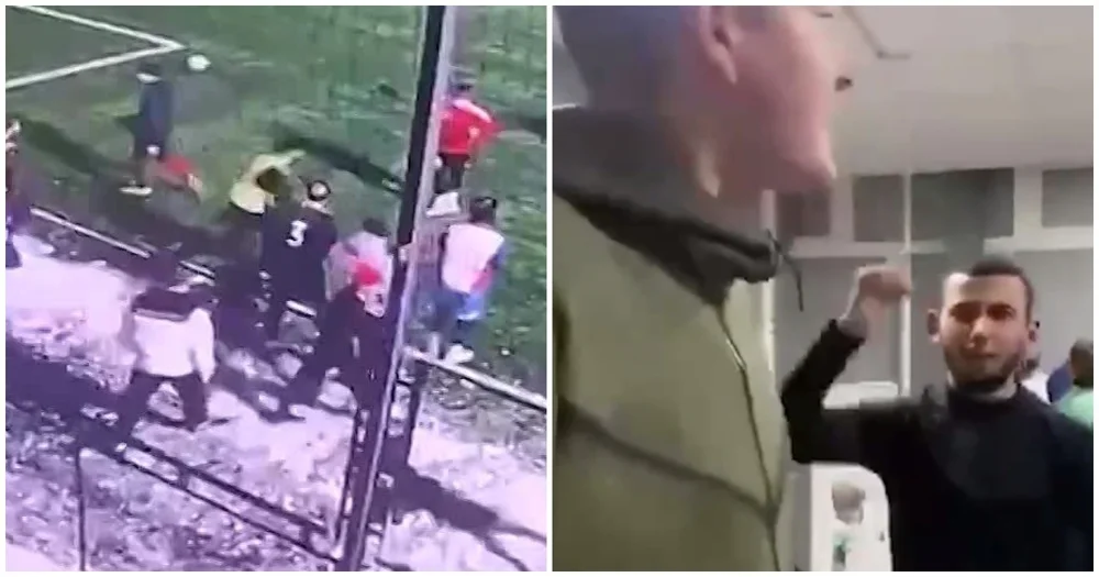 В Химках футболисты вместе со своими болельщиками избили соперников после проигрыша в матче: видео