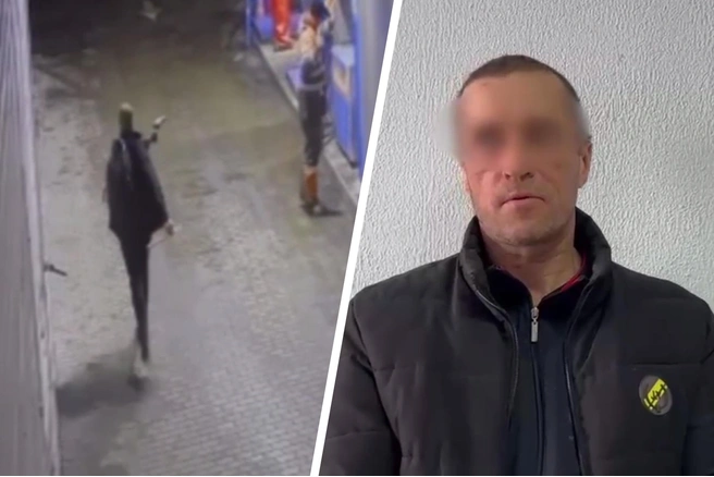 В Чехове мужчина по заданию мошенников ограбил АЗС: видео