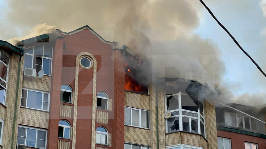 В пожаре на ул. Веллинга в Подольске сгорело несколько квартир