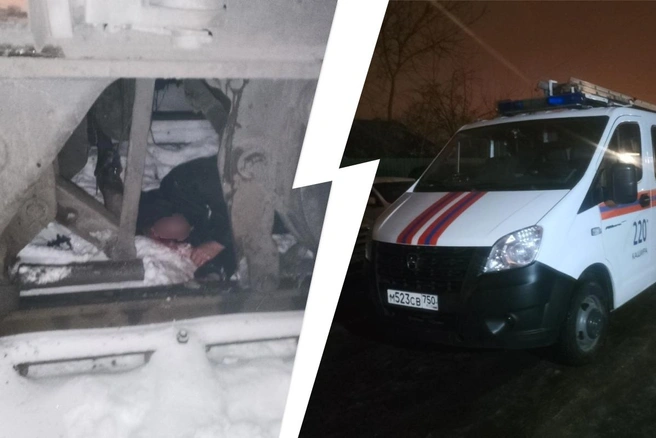В Кашире спасателям удалось извлечь живым из-под поезда мужчину