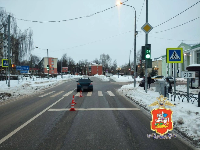 В Подольске водитель иномарки сбил девочку, перебегавшую дорогу