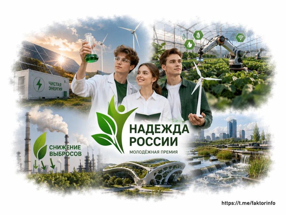 Стартовал приём заявок на молодёжную премию «Надежда России» — экологические номинации
