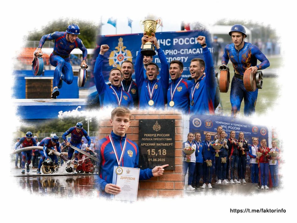 Сборная Подмосковья взяла золото и серебро чемпионата и первенства МЧС России по пожарно-спасательному спорту