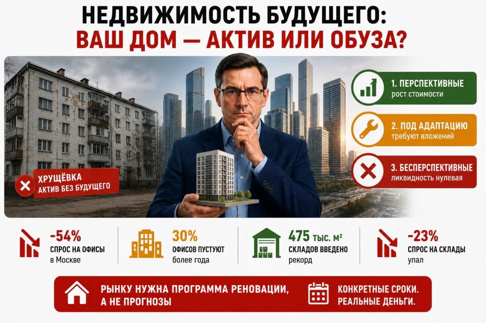 Рынок недвижимости делится на три категории, а квартира в панельной пятиэтажке становится активом без будущего?