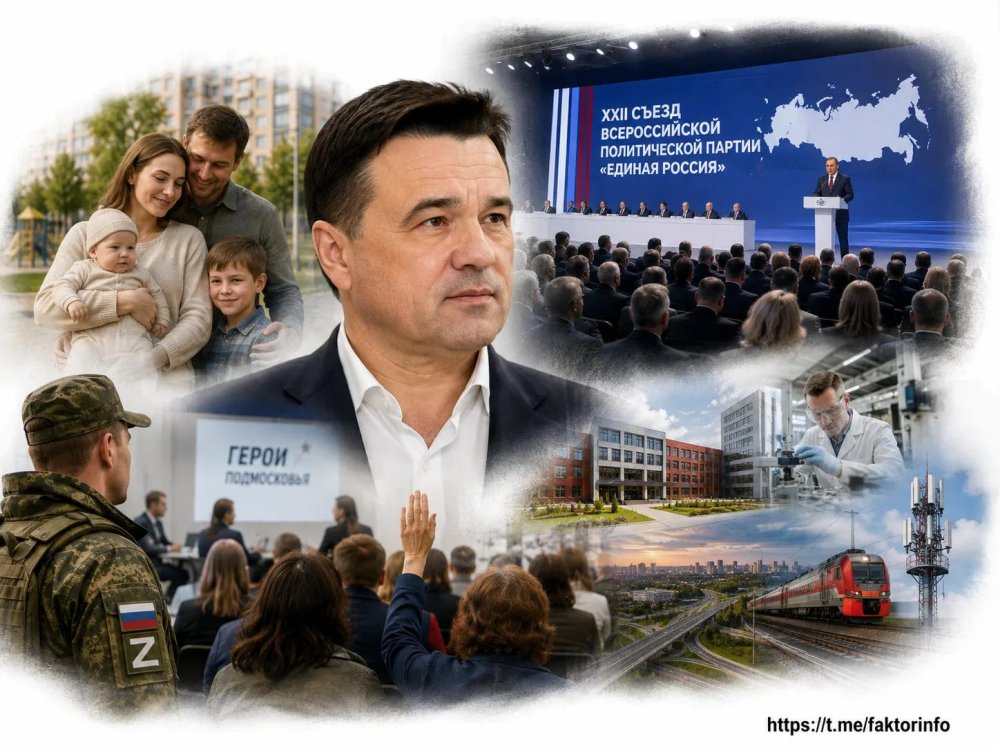 Губернатор Воробьёв — об итогах съезда «Единой России»: новая Народная программа на 5 лет
